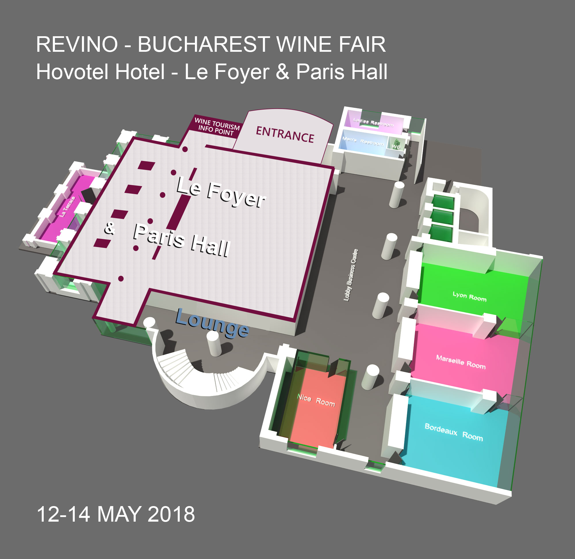 Hotel Novotel Mezzanine Map Wine Fair 2018
